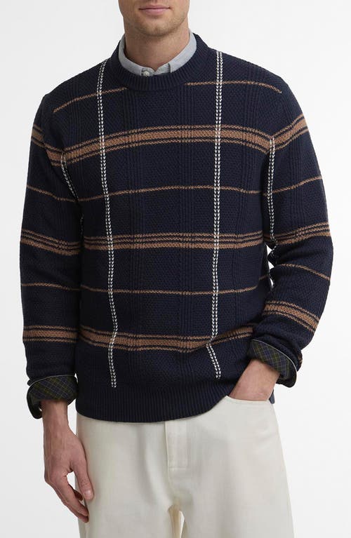 Barbour Barbour Fasey Cable Tartan Crewneck Sweater