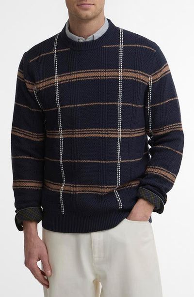 Barbour Barbour Fasey Cable Tartan Crewneck Sweater