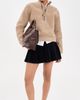 Barbour Barbour Fawne Fleece Quarter Zip Warm Trench - 5