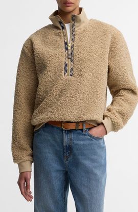 Barbour Barbour Fawne High Pile Fleece Pullover