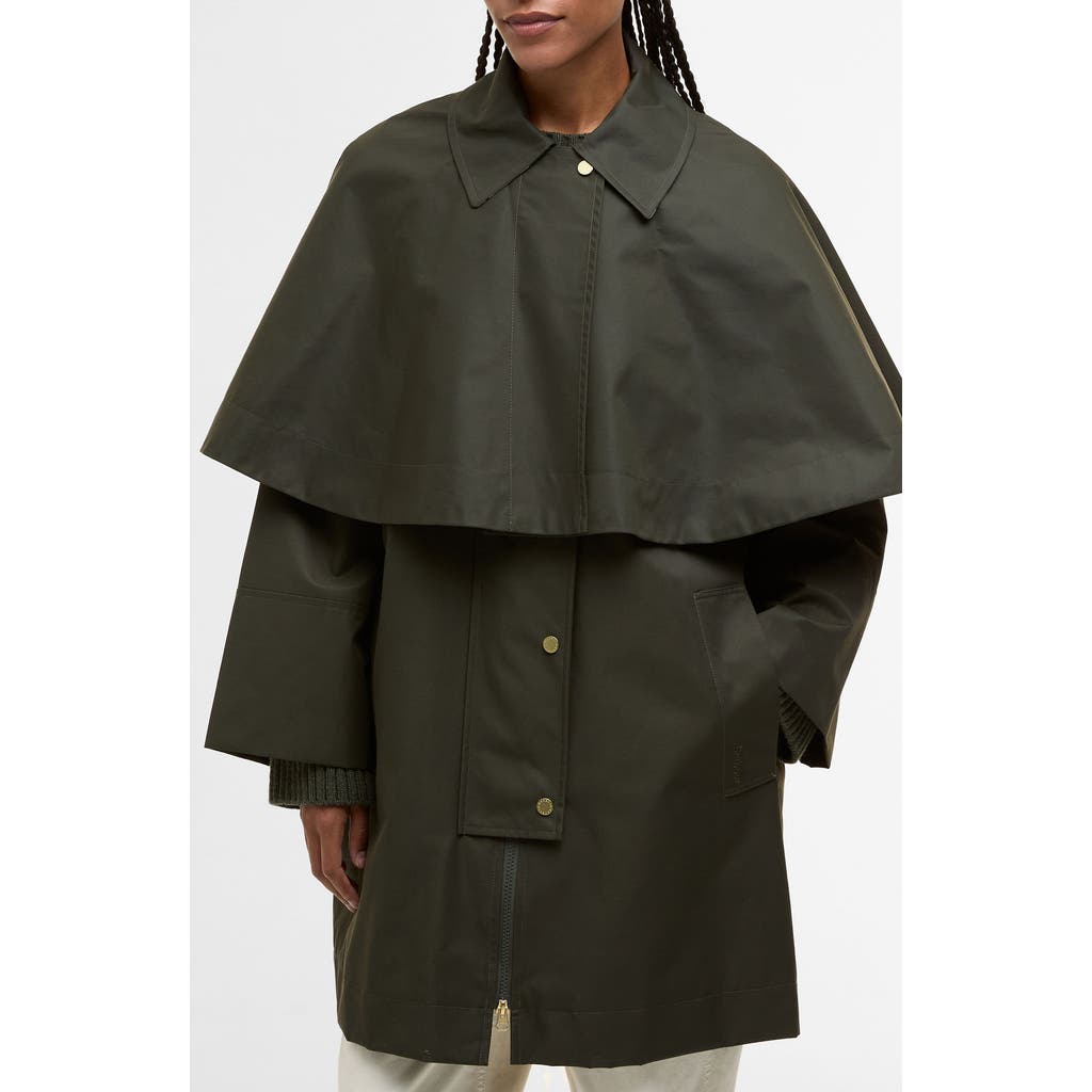Barbour Barbour Fia Water Resistant Caped Twill Jacket