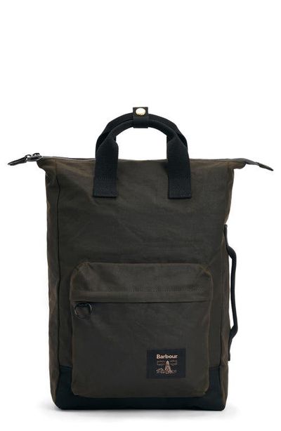 Barbour Barbour Field Water Resistant Waxed Cotton Backpack