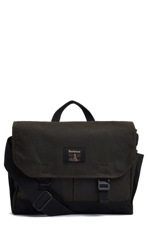 Barbour Barbour Field Water Resistant Waxed Cotton Messenger Bag