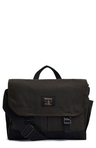 Barbour Barbour Field Water Resistant Waxed Cotton Messenger Bag