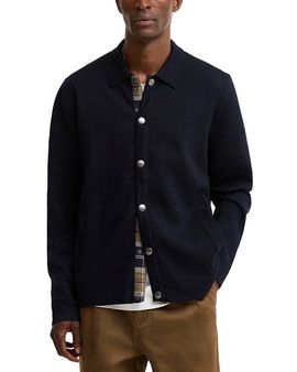 Barbour Barbour Florcombe Cotton & Wool Blend Knit Cardigan Sweater