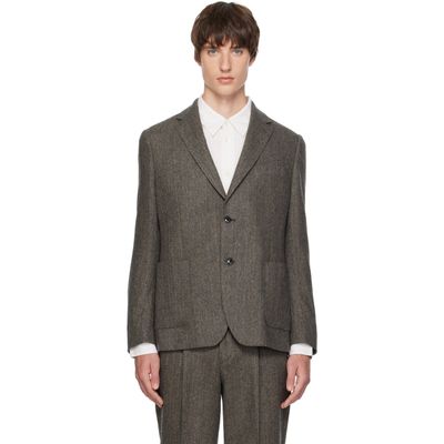 Barbour Barbour Gray Fairford Herringbone Blazer