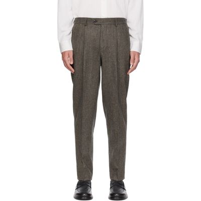 Barbour Barbour Gray Fairford Herringbone Tailored Trousers