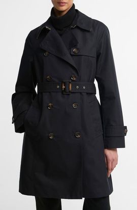 Barbour Barbour Great Belted Water Resistant Twill Trench Coat