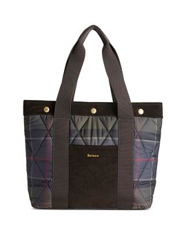 Barbour Barbour Healy Quilted Tartan Tote Bag