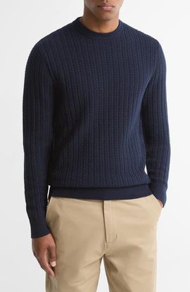 Barbour Barbour Herringbone Knit Crewneck Sweater