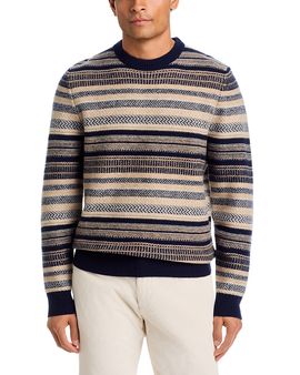 Barbour Barbour Highsted Fair Isle Wool Crewneck Sweater