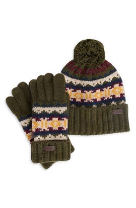 Barbour Barbour Kane Beanie & Gloves Set