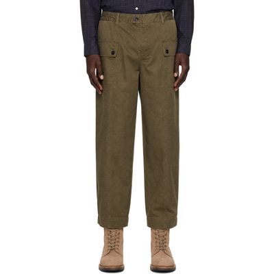 Barbour Barbour Khaki Maison Kitsuné Edition Cotton Cargo Pants