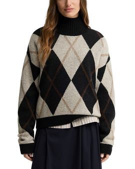 Barbour Barbour Marlow Argyle Turtleneck Sweater
