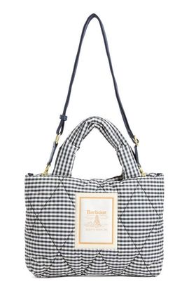 Barbour Barbour Mini Riah Gingham Diamond Quilted Tote