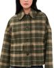 Barbour Barbour Myla Checked Wool Coat Olive/Biscuit Check - 1