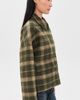 Barbour Barbour Myla Checked Wool Coat Olive/Biscuit Check - 4