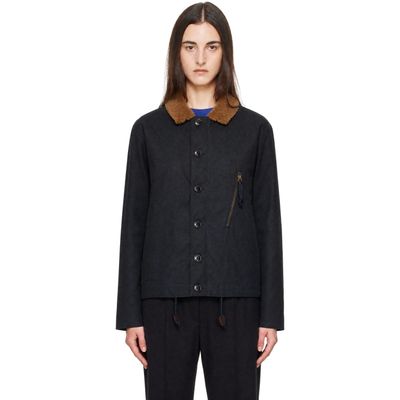 Barbour Barbour Navy Macklow Waxed Jacket