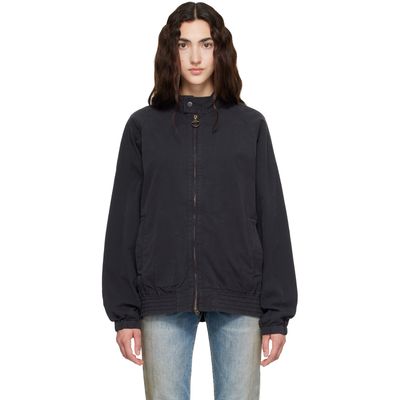 Barbour Barbour Navy Royston Cotton Harrington Bomber Jacket