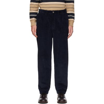 Barbour Barbour Navy Stretch Cord Relaxed Trousers