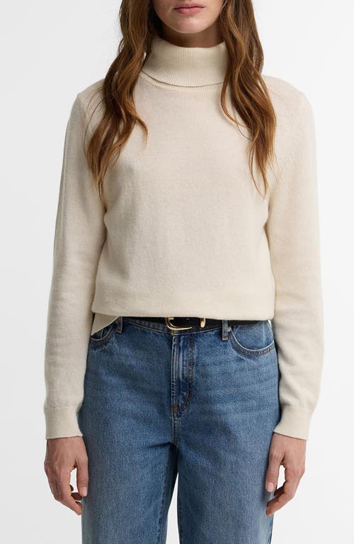 Barbour Barbour Pendle Elbow Patch Wool & Cotton Turtleneck Sweater