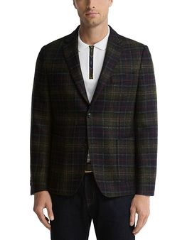 Barbour Barbour Sander Wool Classic Fit Moon Check Blazer