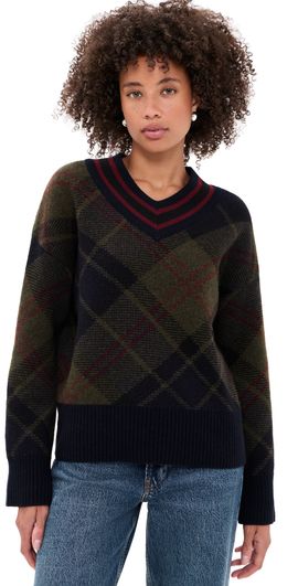 Barbour Barbour Shae Knitted Sweater Shadow Classic Tartan