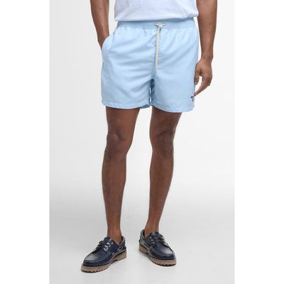 Barbour Barbour Staple Logo Embroidered Swim Trunks