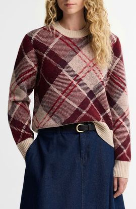 Barbour Barbour Stevie Tartan Wool Blend Sweater