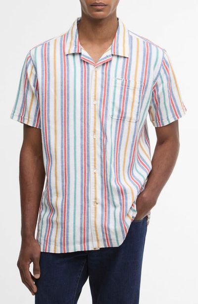Barbour Barbour Summerfit Waterbay Stripe Linen & Cotton Camp Shirt