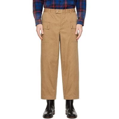 Barbour Barbour Tan Maison Kitsuné Edition Cotton Cargo Pants