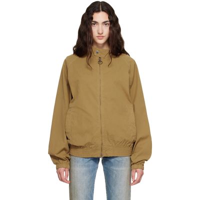Barbour Barbour Tan Royston Cotton Harrington Bomber Jacket