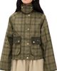Barbour Barbour Tartan Cropped Beadnell Casual Jacket Dusky Green Tartan/Highland - 1