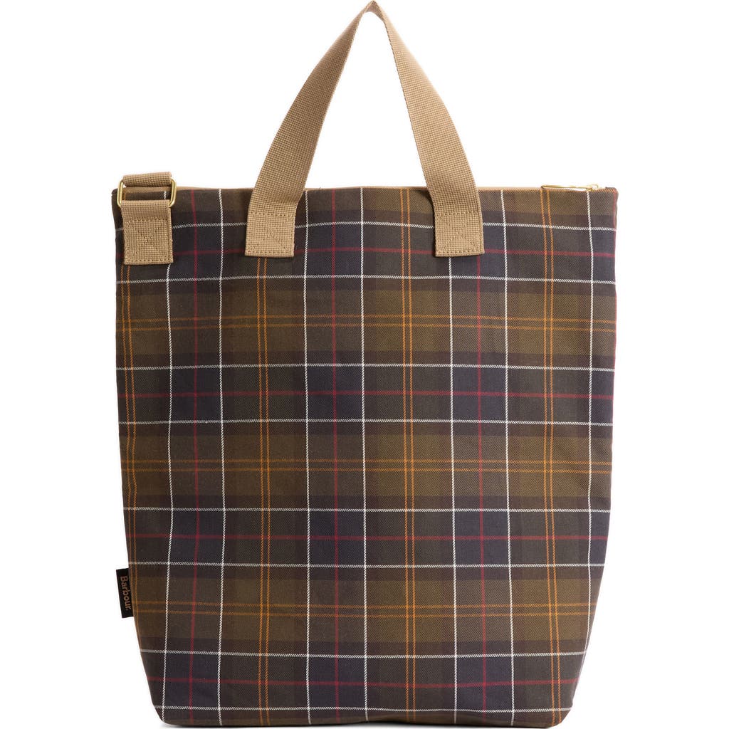 Barbour Barbour Transport Tartan Plaid Canvas Tote
