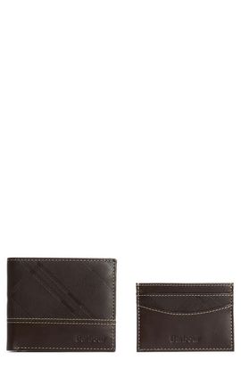 Barbour Barbour Tyneside Leather Wallet & Card Holder Set
