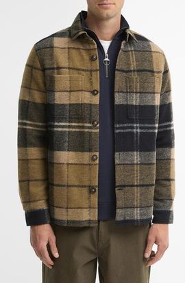 Barbour Barbour Woodlane Brushed Plaid Shirt Jacket