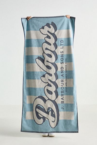 Barbour Cotton Velour Beach Towel