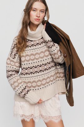 Barbour Helen Fair Isle Turtleneck Sweater