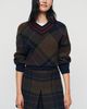 Barbour Shae Tartan V Neck Sweater - 1