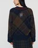 Barbour Shae Tartan V Neck Sweater - 2