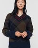 Barbour Shae Tartan V Neck Sweater - 3