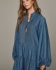 Bardot 100% Cotton Antonia Chambray Mini Dress - 1