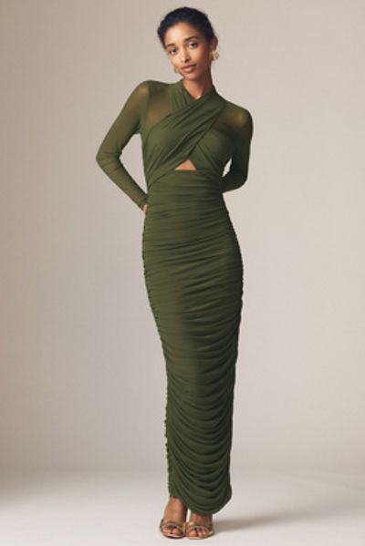 Bardot Aliyah Cutout Stretch Jersey Maxi Dress
