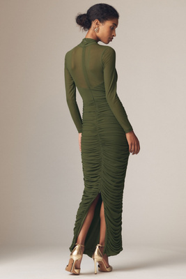 chinese dress ladies Bardot Aliyah Halter Neck Midi Dress MSRP $109 – DGFOutlet
