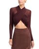 Bardot Bardot Aliyah Wrap Long Sleeve Bodysuit - 1