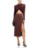 Bardot Bardot Aliyah Wrap Long Sleeve Bodysuit - 2