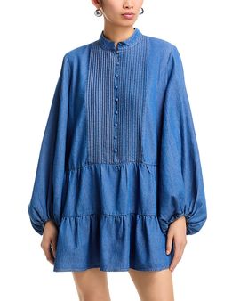 Bardot Bardot Antonia Chambray Mini Dress