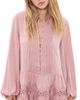BARDOT BARDOT Antonia Lace Trim Mini Dress Dusty Pink - 1