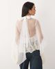 Bardot Bardot Anyssa high neck embroidered lace ruffle cut-out detail in ivory-White - 4