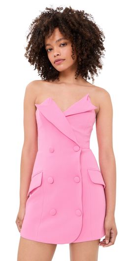 BARDOT BARDOT Arvess Strapless Mini Dress Candy Pink